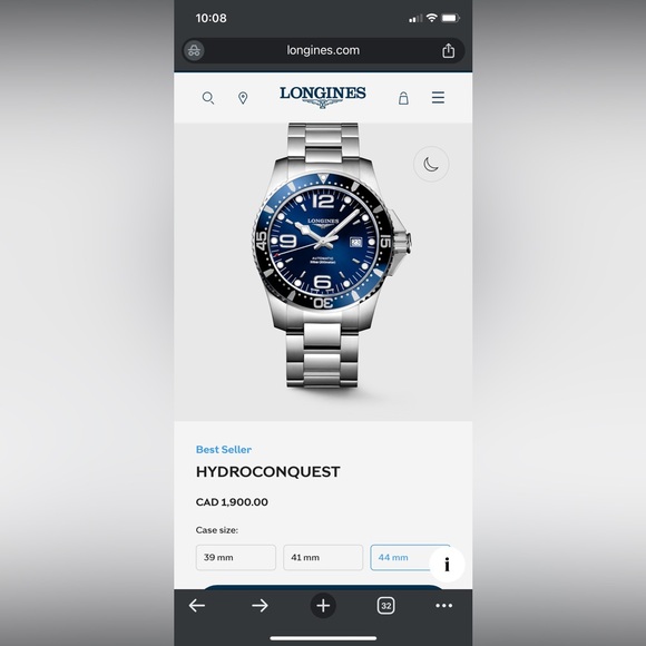SOLD: Longines - Hydroconquest 44mm - Picture 6 of 6